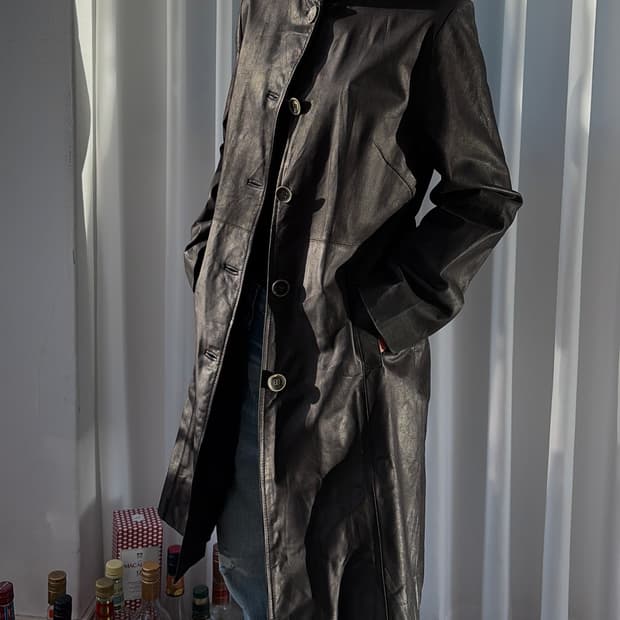 [M-L]Gianni Lo Giudice 이탈리아 가죽 코트