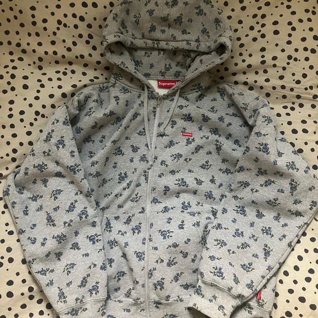 슈프림 플라워 후드집업(M)