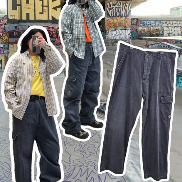 USA DC 블루 그레이 카고PT