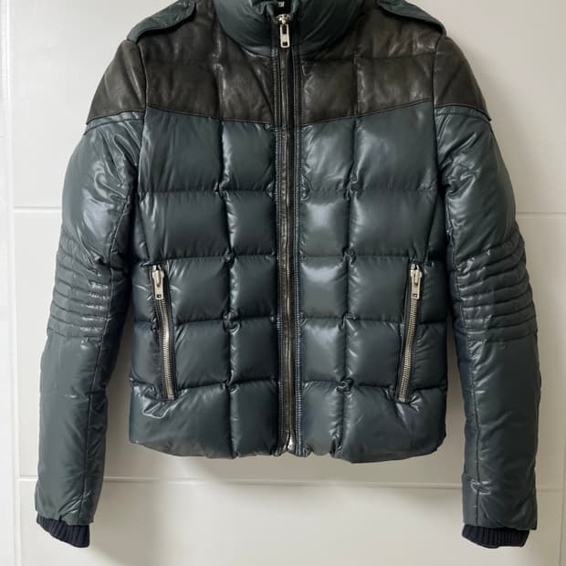 시스템 구스 패딩 양가죽