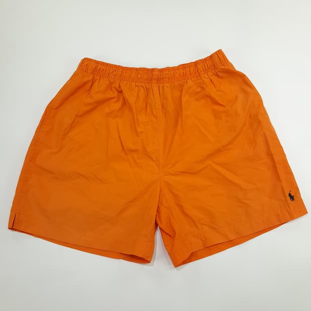 Co539 XL 폴로 랄프로렌 스포츠 90s 오렌지 스윔 팬츠 반바지