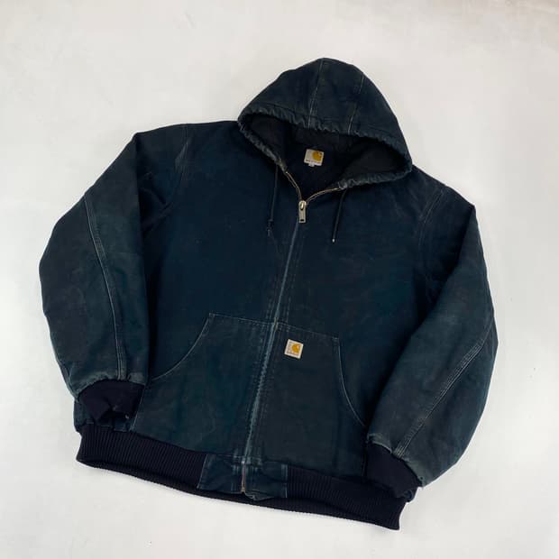 칼하트 USA OG J140 샌드스톤 블랙 워크 자켓 (110)