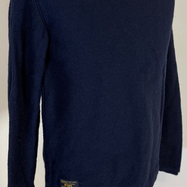 WTAPS AVANT 울 니트 02 네이비 / Made in Japan