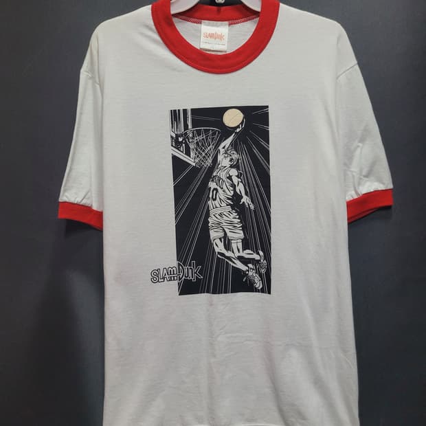 SLAM DUNK 빈티지 90s A급 전후 프린팅 셔츠 