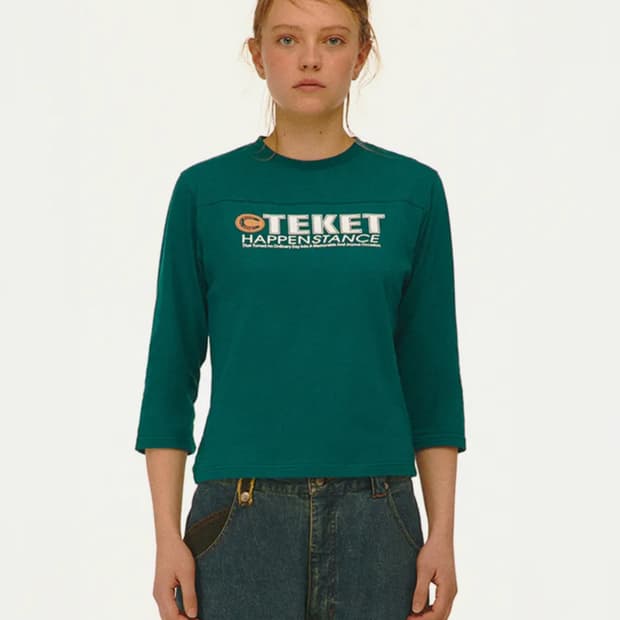Horseshoe L/S Tee Blue Green