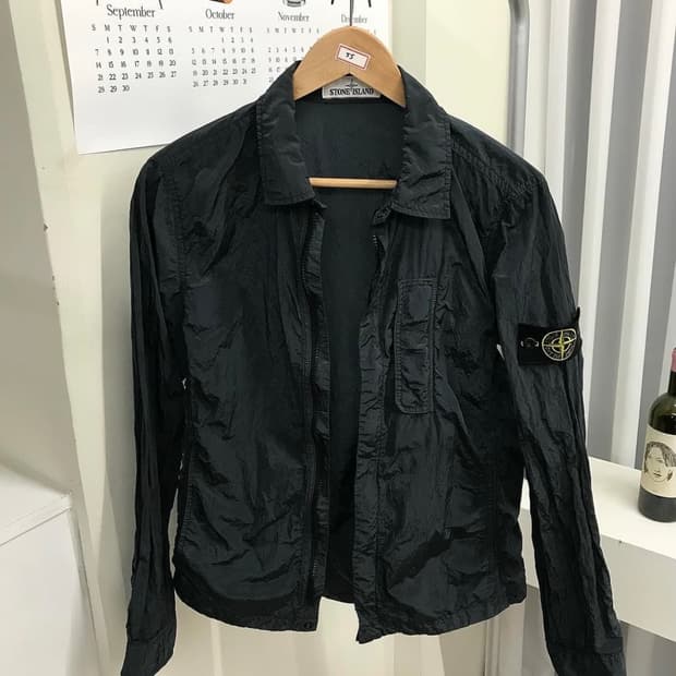 스톤아일랜드 메탈 나일론 자켓