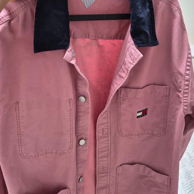 타미진스 캔버스 코듀로이 칼라 오버셔츠 자켓