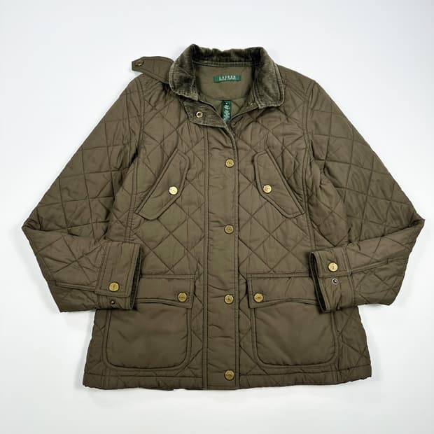 폴로 랄프로렌 클래식 여성 퀼팅자켓 카키 여성M