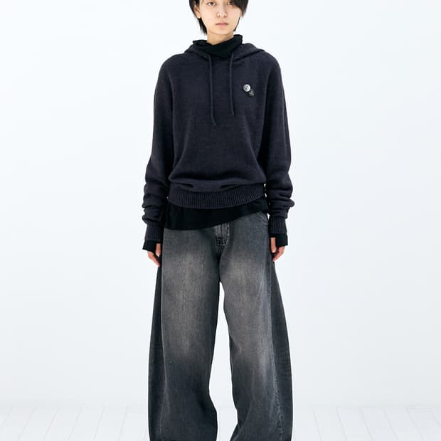 해칭룸 Base Hoodie Knit Purple 4사이즈