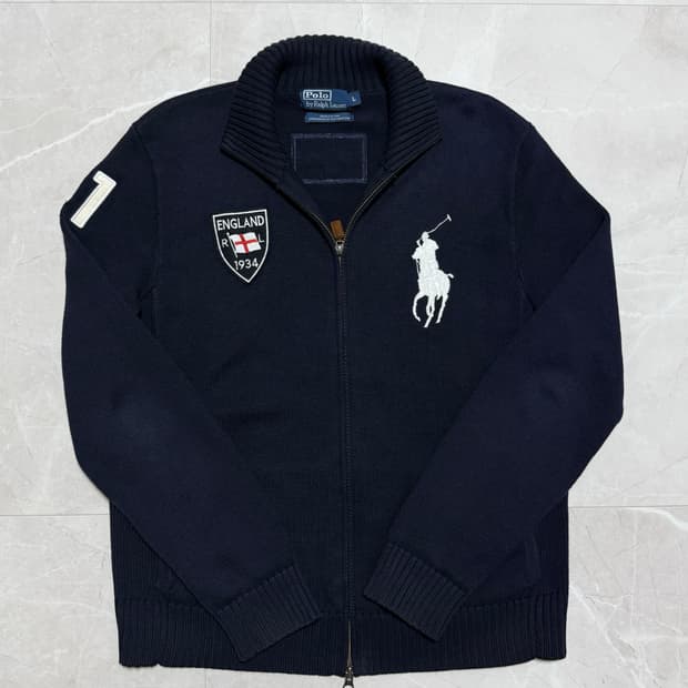 폴로 랄프로렌 빅포니 잉글랜드 니트집업