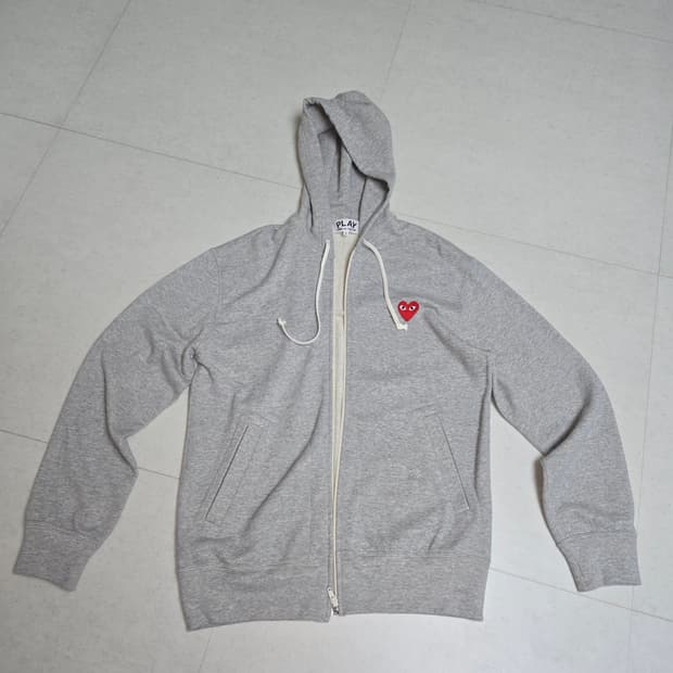 꼼데가르송 하트 후드집업 AZ-T168(그레이 / L ) 