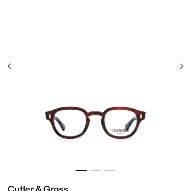 Cutler and Gross 커틀러 앤 그로스 라운드 프레임 아세테이트