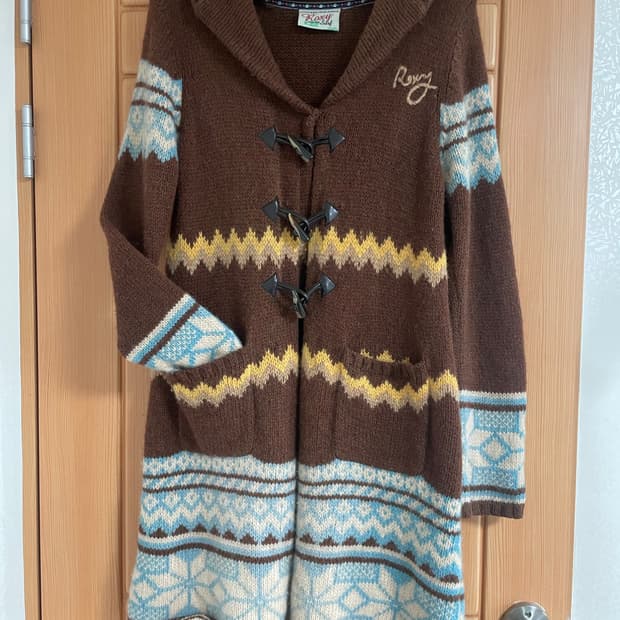 Roxy 빈티지 떡볶이 울 코트/ 가디건