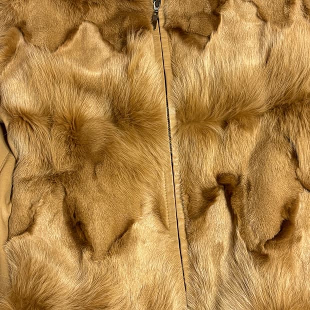 브라운 양가죽 폭스퍼자켓 판매