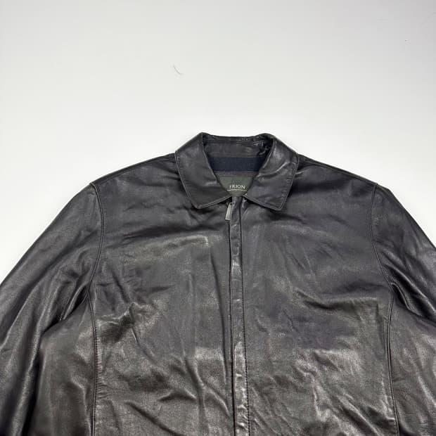 VTG 빈티지 양가죽 블랙 가죽자켓 (XL)