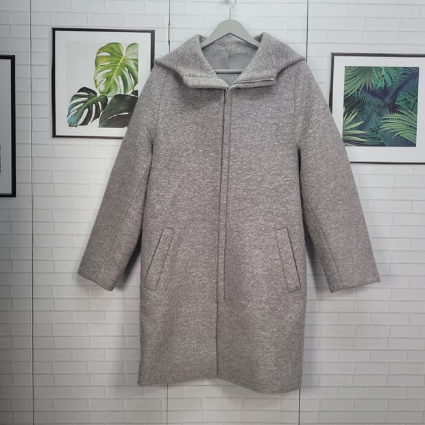 한섬 시스템 후드 코트 집업 자켓 95사이즈