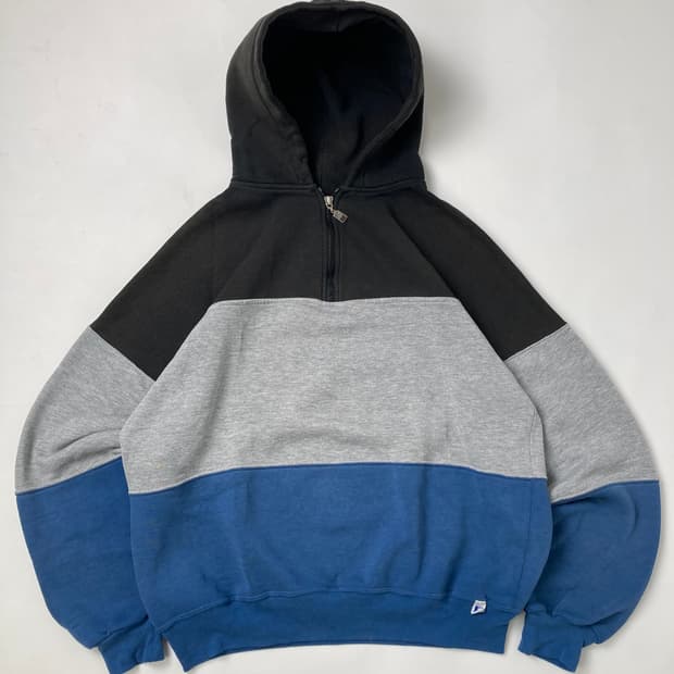 90s Russell Quarter Zip Hoodie
