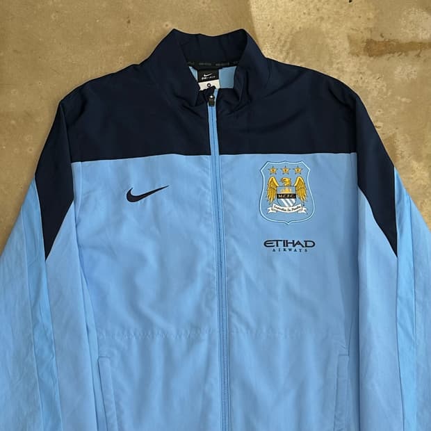 M 나이키 맨체스터 시티 스카이블루 배색 바람막이