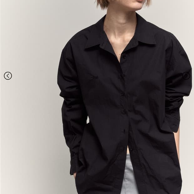 Hwi 휘하우스 HWI LOGO SHIRT 휘 로고 코튼 셔츠