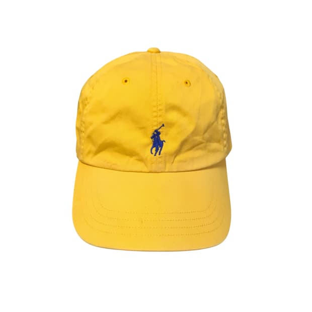 폴로 노랑 볼캡모자