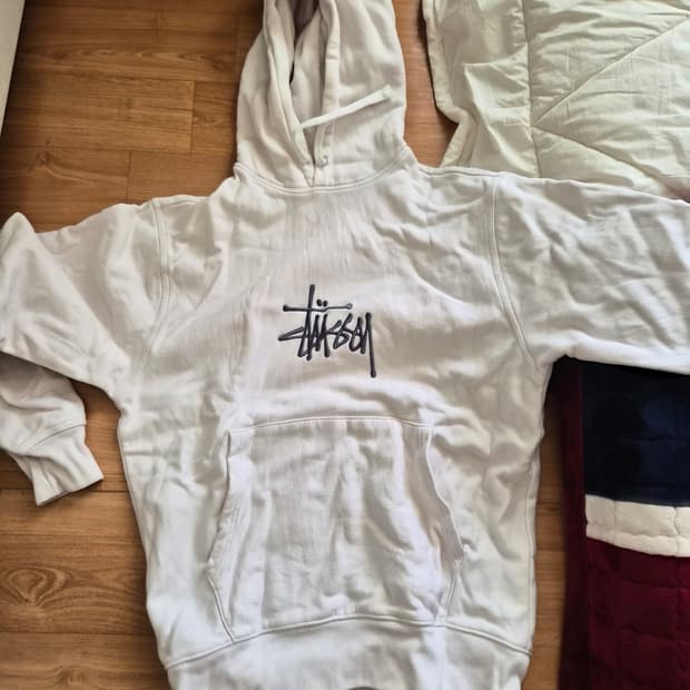 스투시 로고 후드