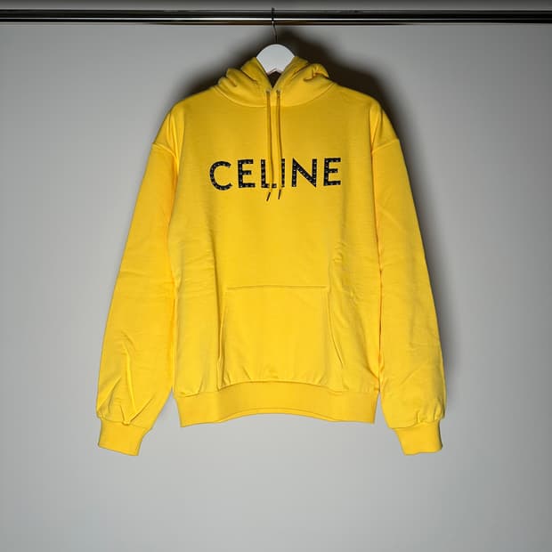 셀린느 스터드 로고 후디