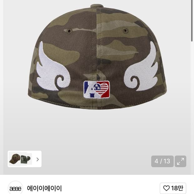 aeae 에이이에이이 앤젤 윙 캡 0사이즈 angel wing