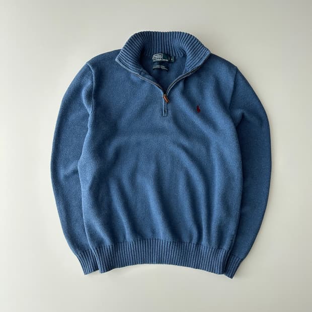 폴로 랄프로렌 반집업 니트 S