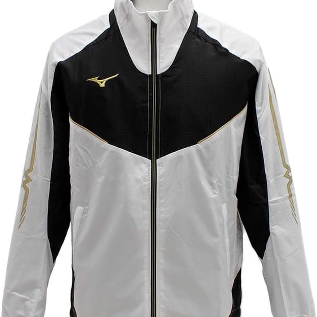 미즈노 일본판 빈티지)올드스쿨 대대장 y2k 블랙x화이트 바람막이