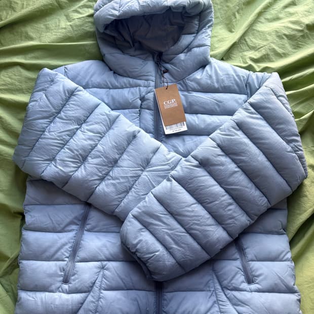 코드그라피 경량패딩 스카이블루 (새상품)