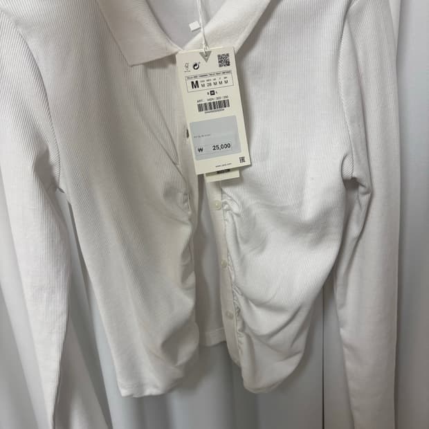 ZARA 셔링 셔츠 새상품 (택 O )