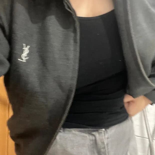 입생로랑 빈티지 블루종 자켓
