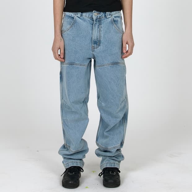 MPa CALF POCKET PANTS (STEEL BLUE)