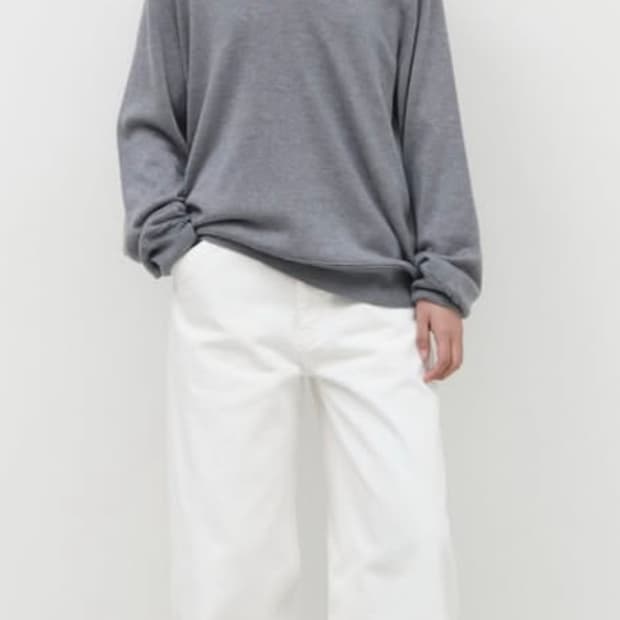 GBH 루즈 브이넥 니트 그레이 Loose V-Neck Knit Grey