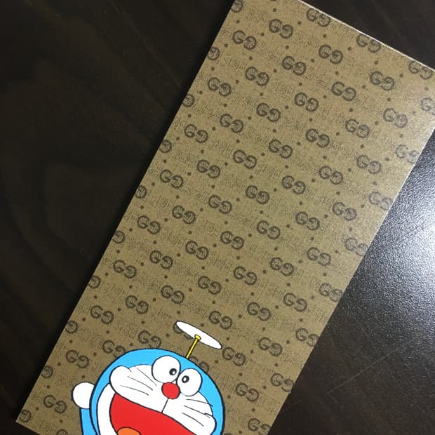 구찌x도라에몽 콜라보 메모지