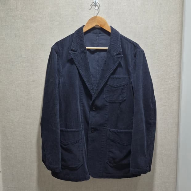 (M) 솔티(SORTIE) tura 코듀로이 워시드 자켓 블루