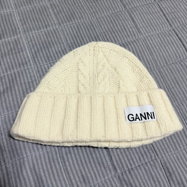 가니 레귤러 울 케이블 비니 에그렛