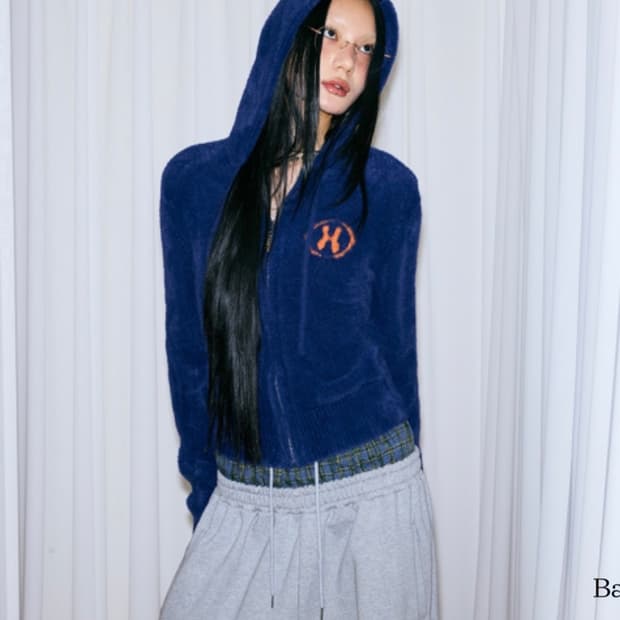 더미스테리어스호텔 퍼 니트 집업