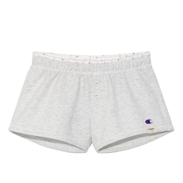 (W) 글로니 x 챔피온 스웨트 쇼츠 멜란지 그레이