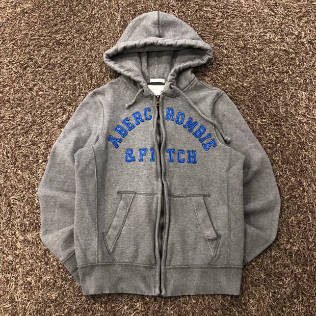 아베크롬비 그레이 후드집업
