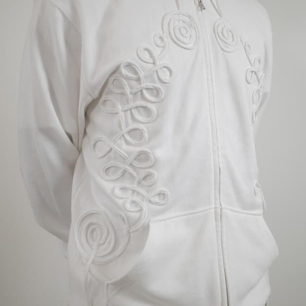 Dosenmatter Long String Hoodie - White