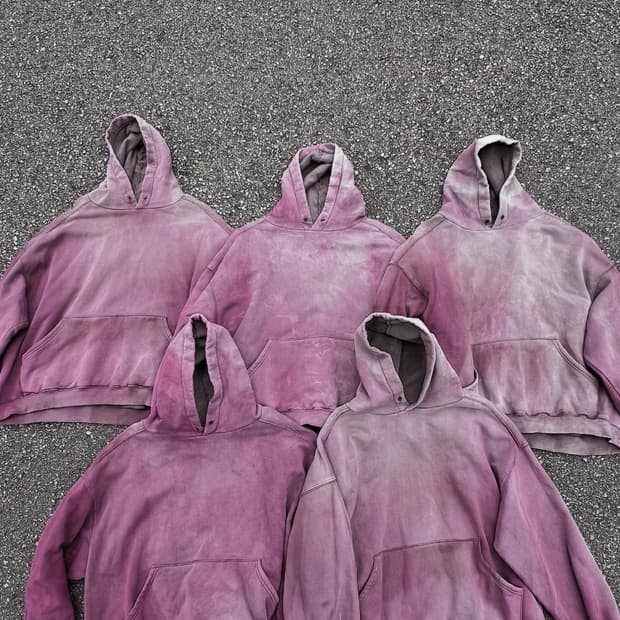 BEDFORD uneven sunfade hoodie 테스트팩