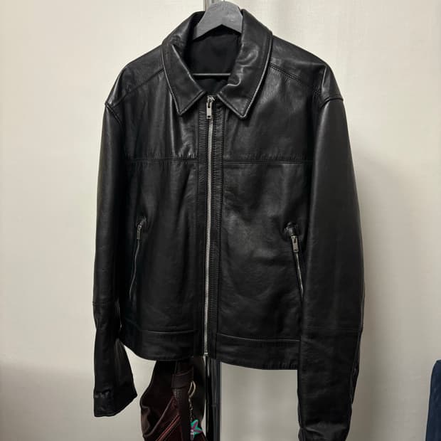 자라 가죽자켓 L