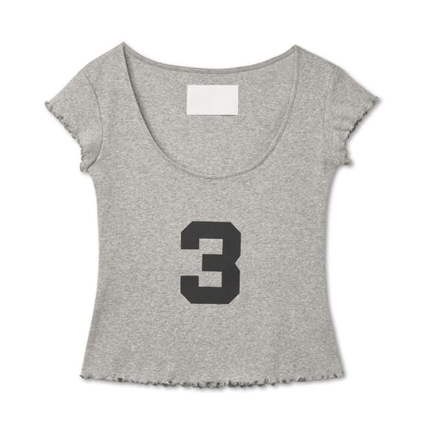 s/e/o seo 에스이오 3 SCOOP NECK CAP SLEEVE T