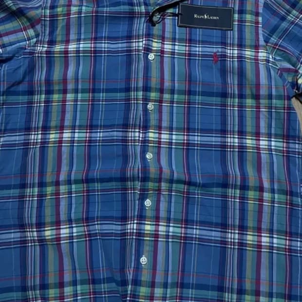 폴로 랄프 로렌 체크셔츠 팔아요!(M)
