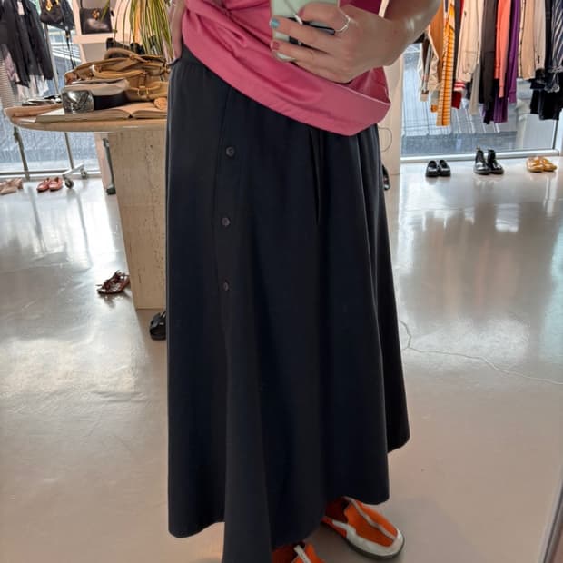 Vintage Plit Wool Skirt
