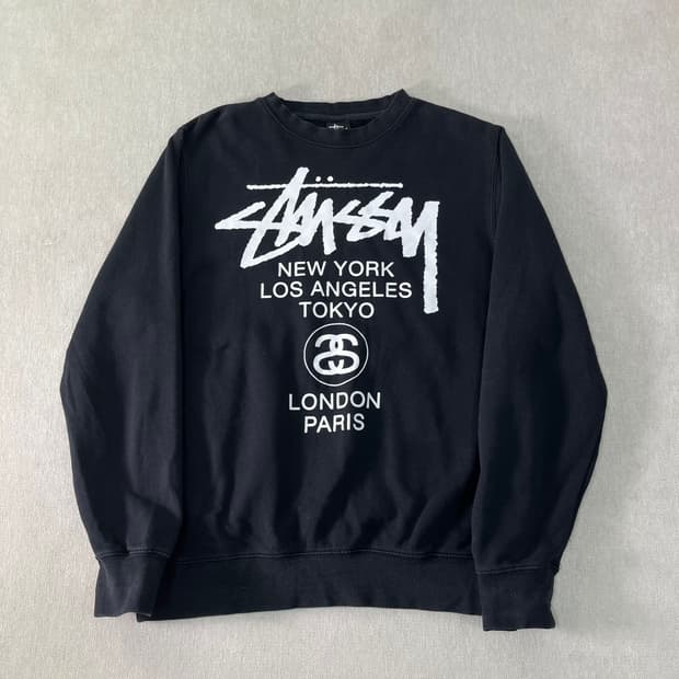 95 스투시 월드투어 크루넥 맨투맨 