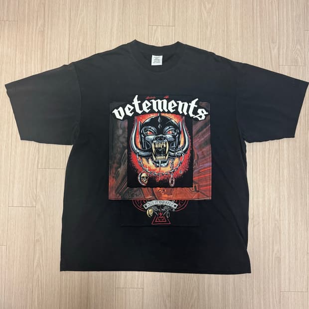 Vetements 베트멍 모터헤드 티셔츠 xs