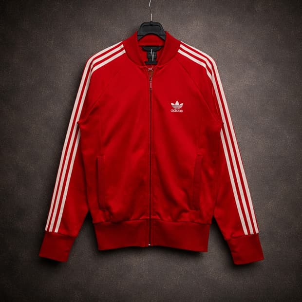 Adidas Classic Fire Red Track Jacket
