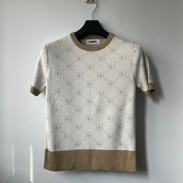 라벨아카이브 L-logo Jacquard knit 새상품